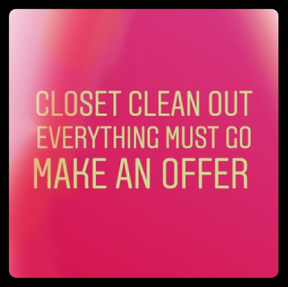 Closet clean out time!